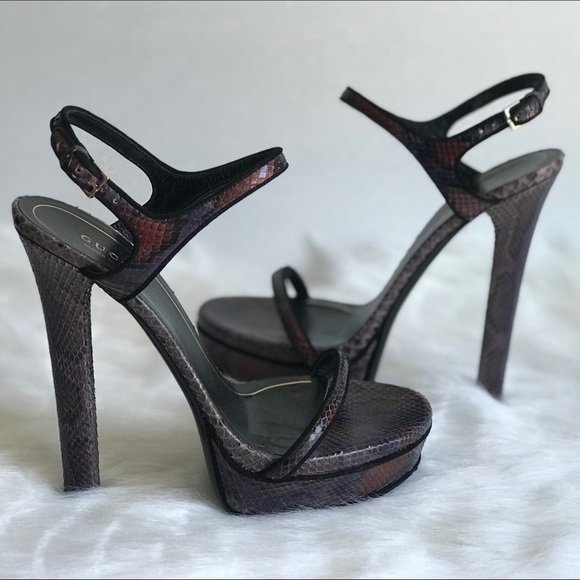 ❌SOLD❌ GUCCI SCHNEIDER PLATFORM SANDAL 37.5 - Picture 4 of 8